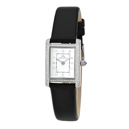 Porsamo Bleu Karolina 1083AKAL - White Dial Ladies Quartz Watch with Diamond Hour Markers
