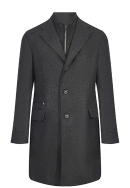 CORNELIANI: Серое пальто 