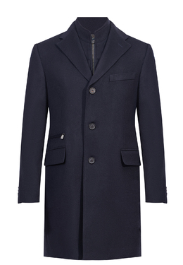 CORNELIANI: Синее пальто 
