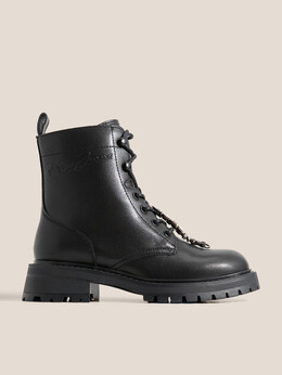 Pepe Jeans: Чёрные ботинки 