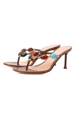 Gianvito Rossi: Коричневые сабо 