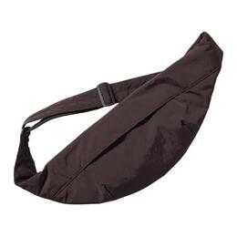 Uniqlo Нейлоновая сумка кросс-боди Regular Unisex темно-коричневая 472901-39 | dark brown