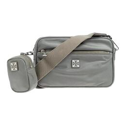 Полиамидная наплечная сумка Virginia Regular Unisex Gray Tory Burch 169166-020