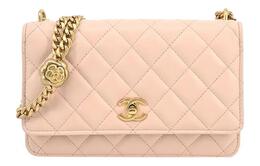 Классический клатч CF Lambskin с одним плечевым ремнем, женская сумка кросс-боди розовая Chanel, Set (Bag+Dust Bag) ap3297-b10702-nn269