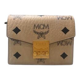 Сумка через плечо coated canvas, мини кроссбоди женская beige MCM myadaxt01i8001