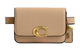 Бандит Calfskin кардхолдер, поясная сумка мини женская Brass & Tan Coach cm433-b4t2