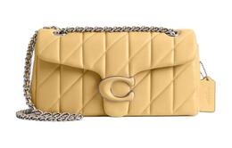 Coach Сумка через плечо Tabby Nappa Leather Hobo, кроссбоди, женская Yellow cp147-lhfbu