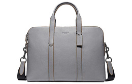 Метрополитен мягкая кожаная сумка через плечо, кроссбоди, большая мужская сумка light gray Coach 780-qbqbm