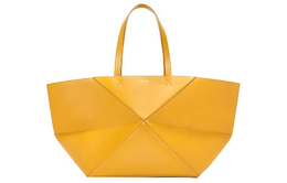 Loewe Блестящая кожаная сумка через плечо из коровьей кожи extra large мужская sunflower yellow b510pfmx01-8478