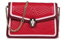 Bvlgari Сумка через плечо из коровьей кожи, большая женская сумка rose 288845