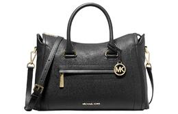 Michael Kors Сумка Carine Litchi Grain Leather большая женская black 35f2gccs3l-black