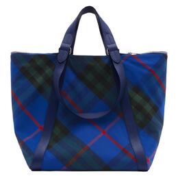 Burberry Сумка-шоппер Shield Polyester With Cotton, сумка для покупок, женская сумка средний размер Knight Blue 80897921