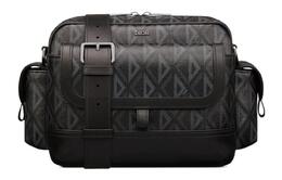 Christian Dior CD Diamond Canvas с гладкой телячьей кожей мессенджер, сумка, плечевая сумка, кроссбоди для мужчин black 1esme077cdp-h43e