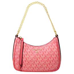 Michael Kors Сумка через плечо Jet Set Charm с кожаной отделкой, женская маленькая сумка, сумка через плечо розовая 32h1gt9c1v-dahlia