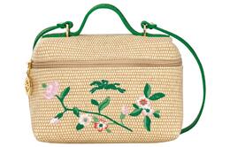 Longchamp Сумка из холста с кожаными вставками, женская мини-сумка, зеленая, через плечо, кроссбоди 10187hce129 | green