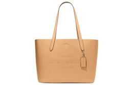 Coach Сумка-шоппер из галечной кожи, шоппинг-сумка, женская ручная кладь, желтая сумка через плечо cc050-svvhl