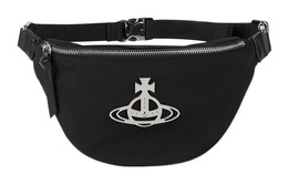 Vivienne Westwood Из переработанного полиэстера односпальная напоясная сумка через плечо малая women's black 43070028uw001yn401