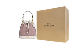 Coach Ведро Dempsey из ткани с кожаной вставкой, сумка через плечо, кроссбоди, мини-женская сумка pink cbs67-impin