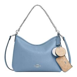 Coach Сумка Laurel Bright Soft Pebble Leather Hobo, кроссбоди, плечевая сумка большая women's blue cbi94-svy31包