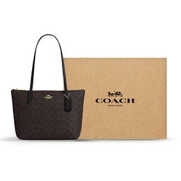 Coach Сумка через плечо Fiona Canvas With Leather Small женская black cbt18-imxaq