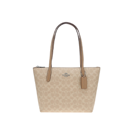 Сумка-шоппер Fiona Canvas With Leather, сумка-тоут, женская сумка, маленькая наплечная сумка Apricot Coach cbt18-svpwh