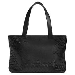 Bottega Veneta Сумка-тоут Intrecciato из коровьей кожи, маленькая наплечная сумка мужская black 795628v5xd08803
