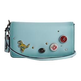 Coach Сумка через плечо Dinky Cow кожаная средняя женская light pine green cej97-bpnbb