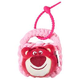 Disney Сумка-шарм для хранения из полиэстера серии Strawberry Bear, малый размер, унисекс, мультиколор 钩织耳机包 | lotso pink