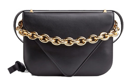 Bottega Veneta Сумка-конверт MOUNT Smooth Calf Leather, наплечная сумка, кросс-боди среднего размера женская black 667398-v12j0-8425