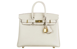 Hermes Сумка Birkin Togo из телячьей кожи Birkin Bag обычного размера для женщин 10 Craie Milkshake белого цвета h041344cc10
