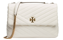 Tory Burch Кожаная сумка Kira Sheepskin маленькая квадратная, через плечо, большая женская ivory white 58465-104