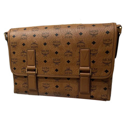 Сумка кроссбоди Aren Coated Canvas с кожаными деталями, средний размер, женская, цвет cognac brandy MCM mmmfsta06co001