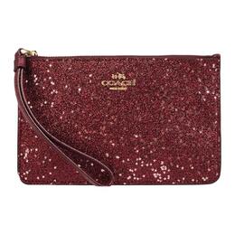 Coach Кожаная сумка-клатч с пэчворком и ПВХ, Medium, женская, красная 22705-iml7c