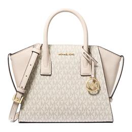 Michael Kors Сумка через плечо из покрытого холста, кроссбоди, женская маленькая сумка vanilla white 35f4g4vs1b-lt crm multi