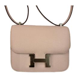 Hermes Сумка через плечо Constance Mysore Goat Skin, мини кроссбоди для женщин мягкий нежный розовый h083915ckm7