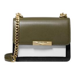 Michael Kors Мини-сумка кроссбод из кожи jade женская olive green 32s9gj4c0t-olive-multi