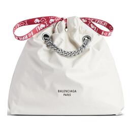 Balenciaga Сумка-тоут Crush из коровьей кожи, шоппер, сумка через плечо, кроссбоди маленькая женская white 7876162aa3c9164