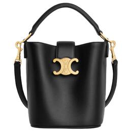 Celine Мини-сумка кроссбоди Louise Cow Leather для женщин, черная 10n473ghj-38no