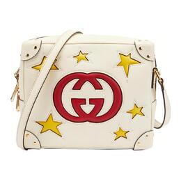 Gucci Сумка-коробка из коровьей кожи, маленькая квадратная сумка, кроссбоди, сумка через плечо унисекс бежевый желтый 626363-0wayg-9875