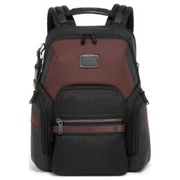 Tumi Текстильный рюкзак с кожаными деталями мужской темно-красный 152405b124