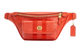 Coach Наследственная коровья кожа черезплечная сумка, слинг-сумка, поясная сумка tubas мужская orange red c4033-b4mgo