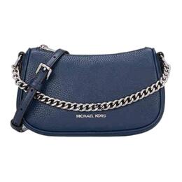Michael Kors Сумка через плечо Carmela Cow Leather, кросс-боди, маленькая женская сумка navy blue 35f4s1qc1l-navy