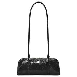 Tory Burch Складчатая кожаная сумка через плечо мини women's black 163340-001包