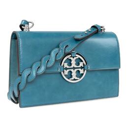 Tory Burch Сумка-цепочка из кожи miller cow, портативная сумка через плечо, средняя женская сумка brick blue 81981-434