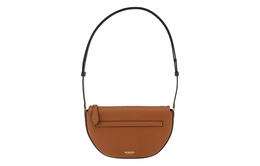 Burberry Кожаная наплечная сумка olympia, сумка-полумесяц, женская миниатюрная сумка через плечо brown 80514881