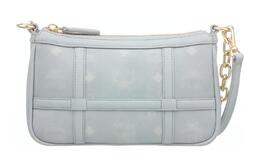 Сумка через плечо Aren Visetos с отделкой из кожи Nappa, миниатюрная переносная сумка кроссбоди для женщин Gray MCM mwsbaer01fp001