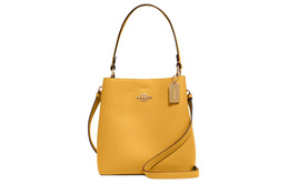 Coach Городская сумка-ведро из галечной кожи, портативная сумка через плечо, маленькая женская сумка на плечо yellow 1011-svrgj