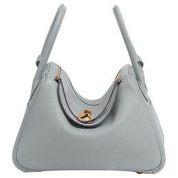 Hermes Сумка кожаная женская Lindy Clemence 8U Bleu Glacier Blue h073428cc8u
