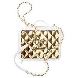 Chanel Сумка-коробка из ламбскин, косметичка, женская сумка через плечо на одно плечо кроссбоди белая as2900-b06687-10601