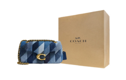 Coach Сумка через плечо Tabby Denim Medium Women's Brass & Denim Blue cam91-b4ei